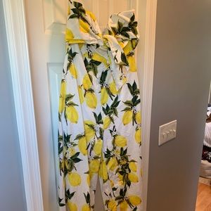 Lemon Strapless Jumper